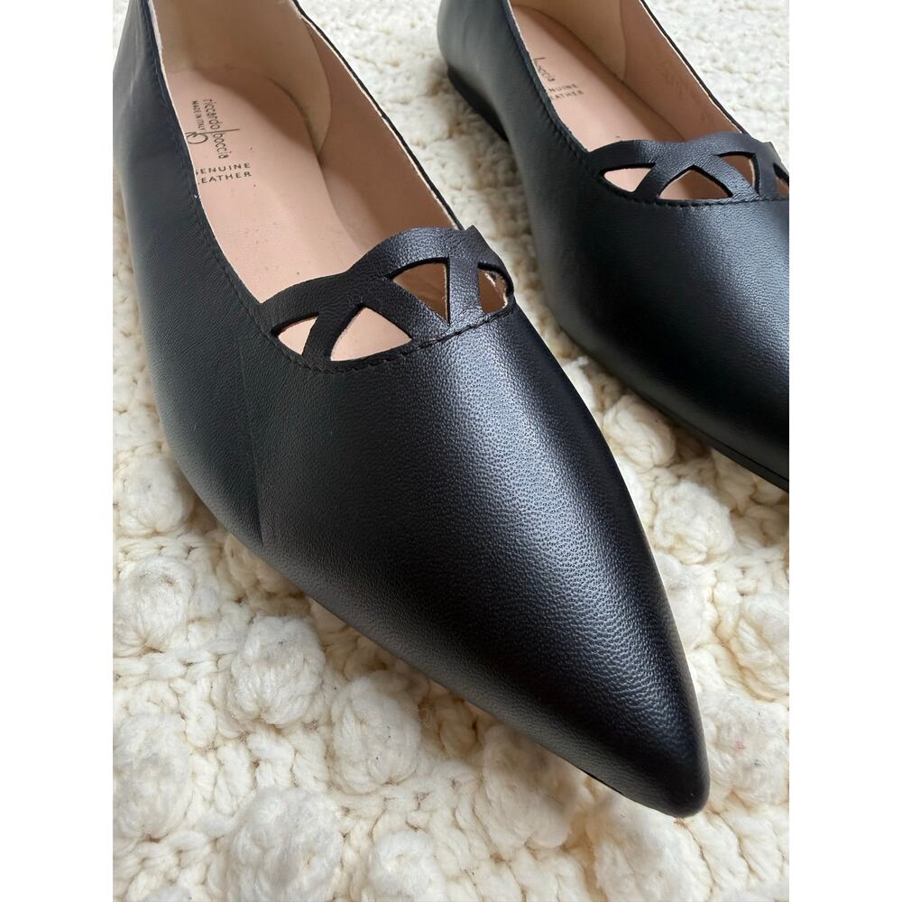 NEW RICCARDO BOCCIA Women's 40 Clodette Pointed Toe Ballet Flats Leather Shoes - Picture 5 of 14